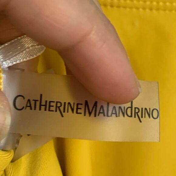 Catherine Malandrino Women’s One Piece Swimsuit with Side Ruching‎ Yolk Yellow - Picture 4 of 5
